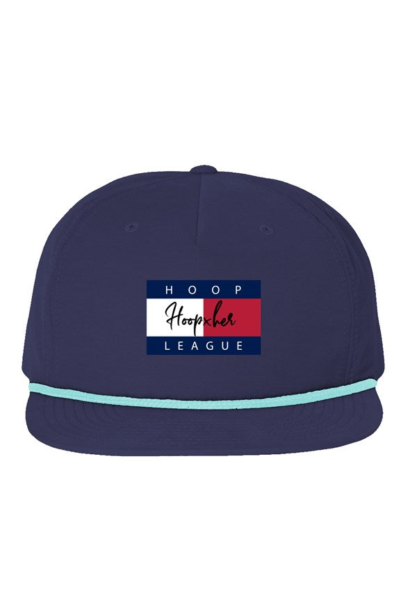 Women&#39;s Hoop x Her Panel Navy/Mint Hat | Premium Hat