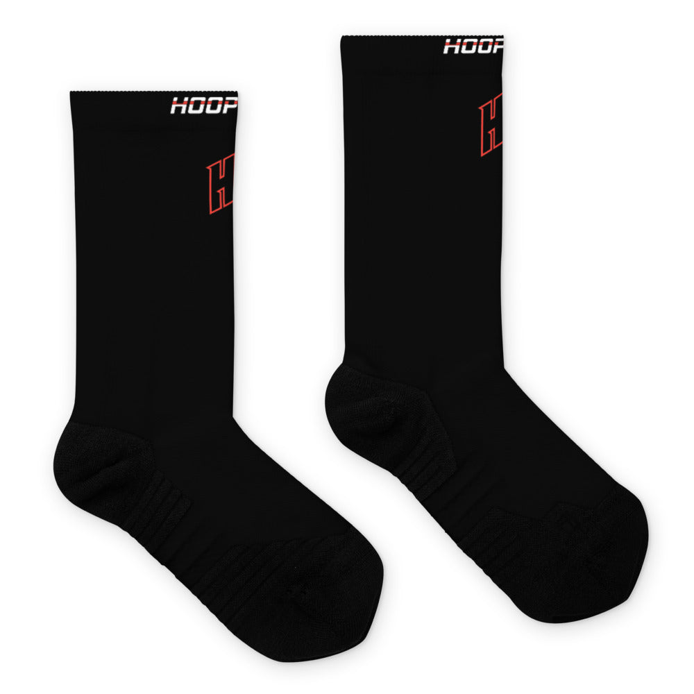 Hoop Star Mid GameDay Basketball Socks Black | Best Socks