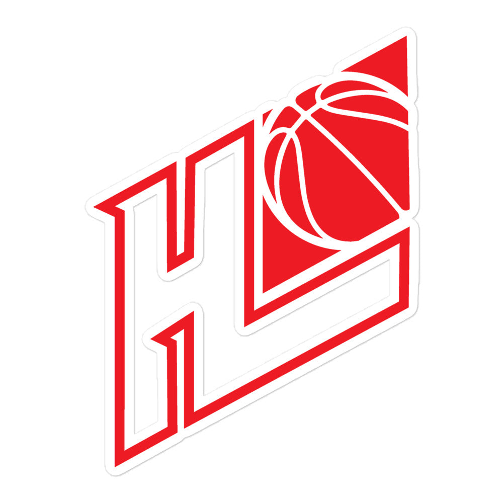 Hoop League Logo Sticker Red - Hoop League 