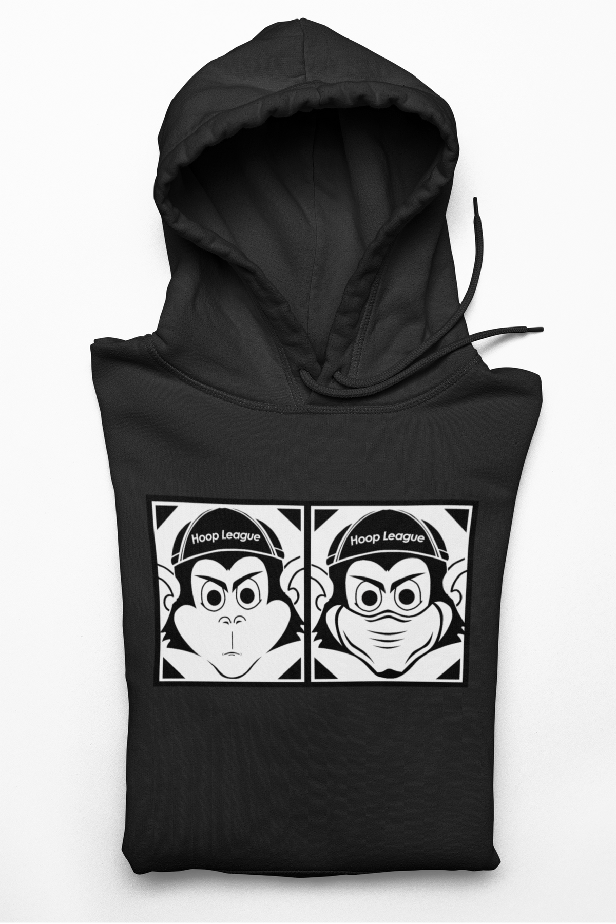 Premium Dimes Mask-On Pullover Hoodie Black | Streetwear