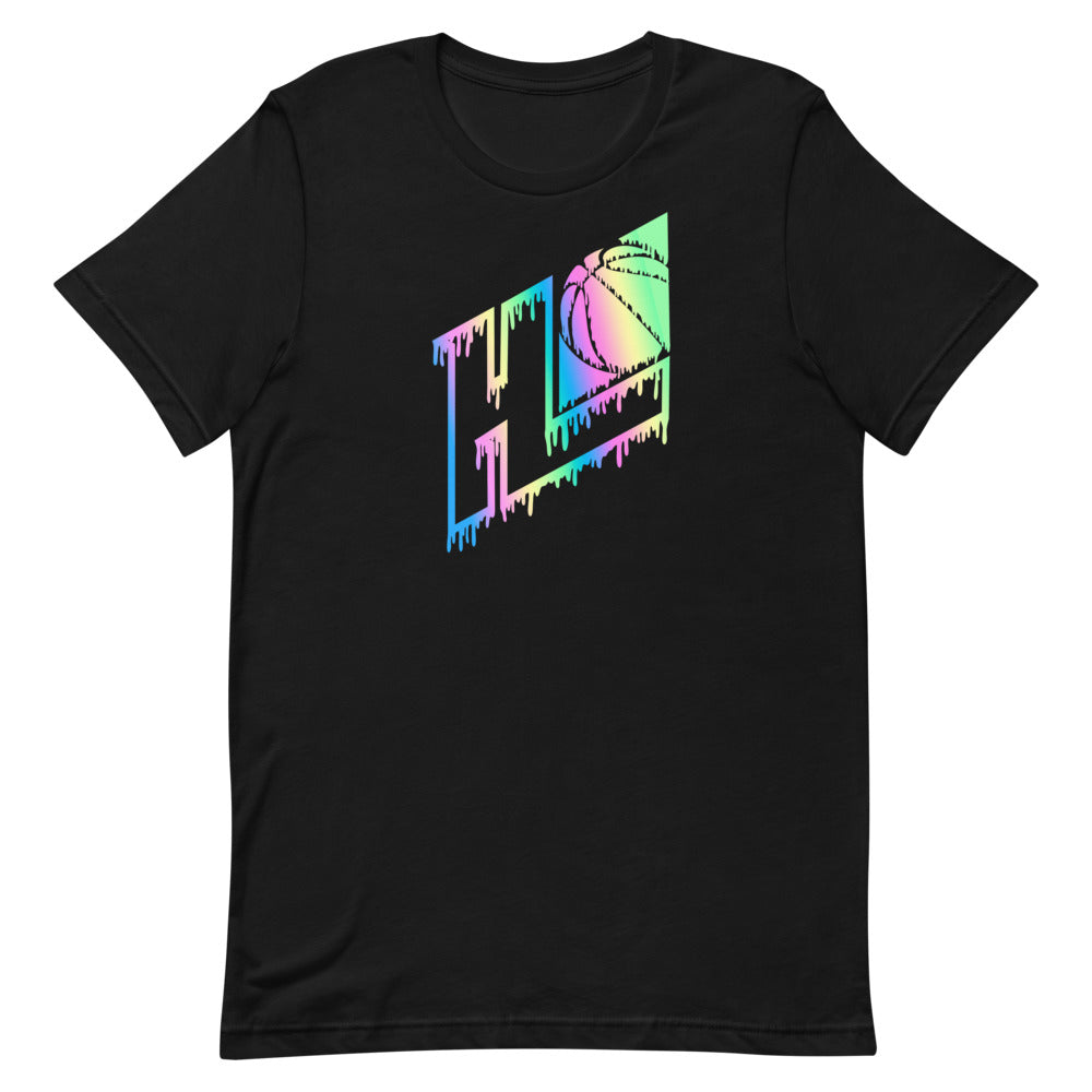 HL Rainbow Drip Short-Sleeve Unisex T-Shirt - Hoop League 