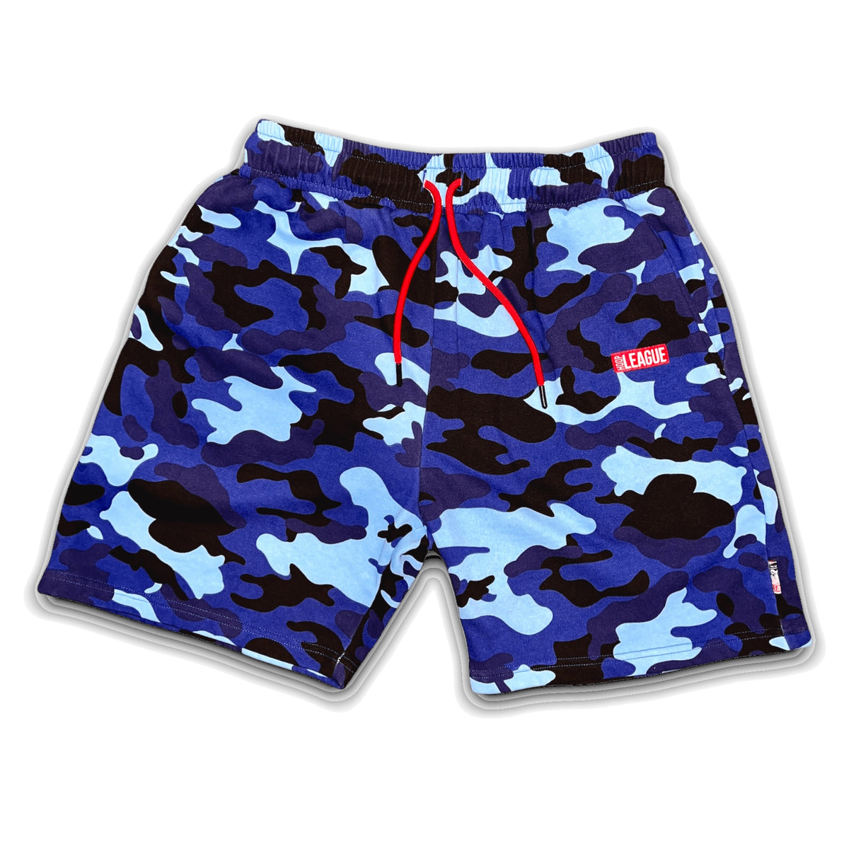 Hoop League Blue Camo Streetwear Game Shorts