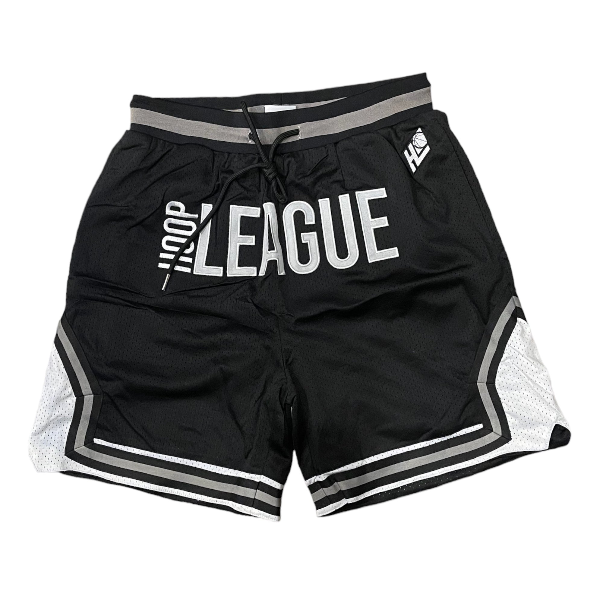Hoop League Stitched Classic San Antonio Game Ready Shorts Black