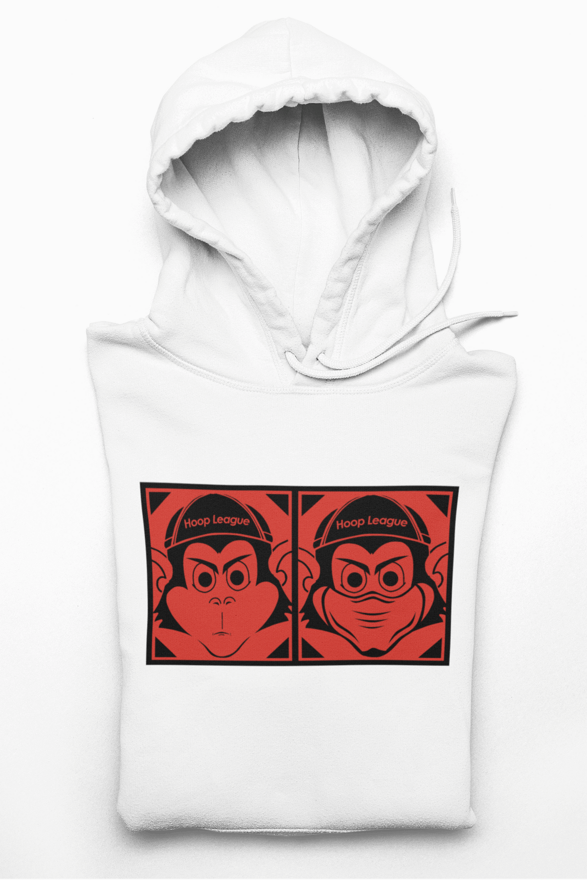 Dimes Mask On Pullover Hoodie White