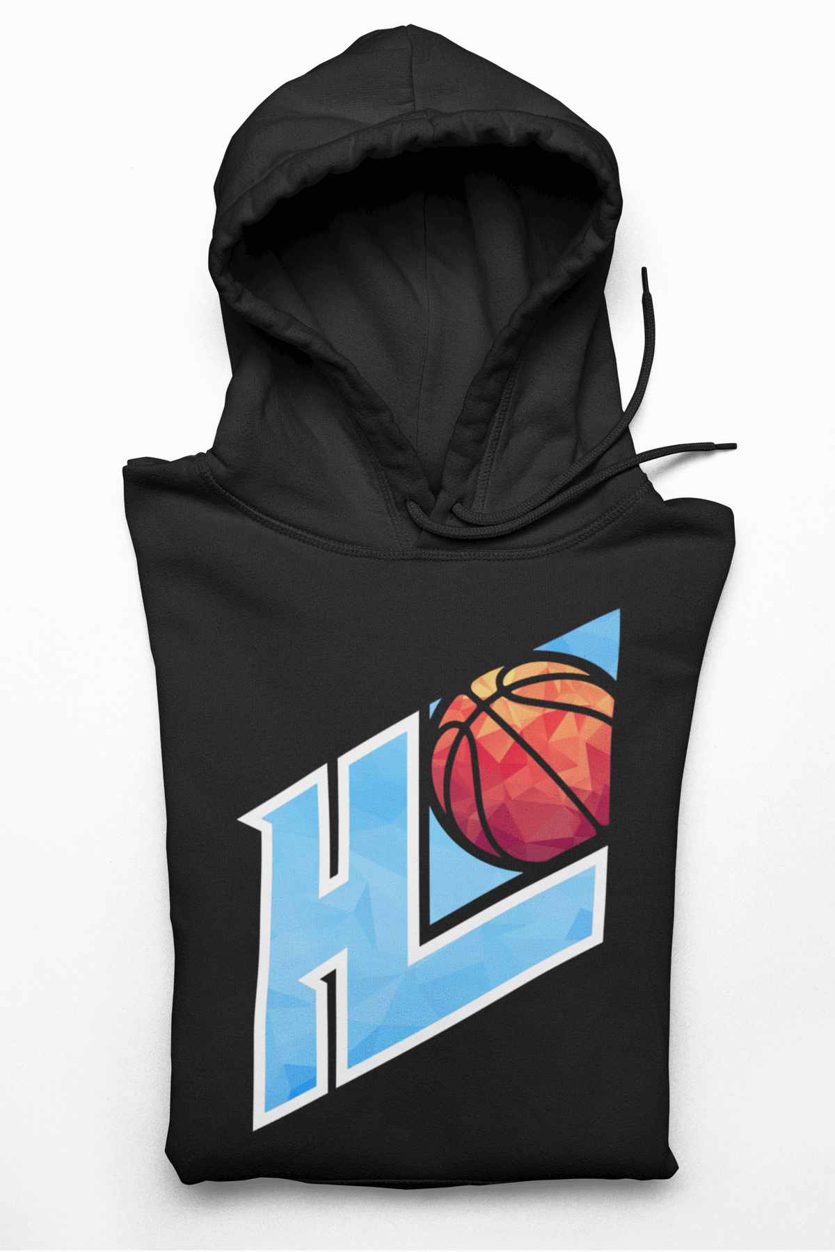 Frozen Logo Pullover Hoodie Black - Hoop League 
