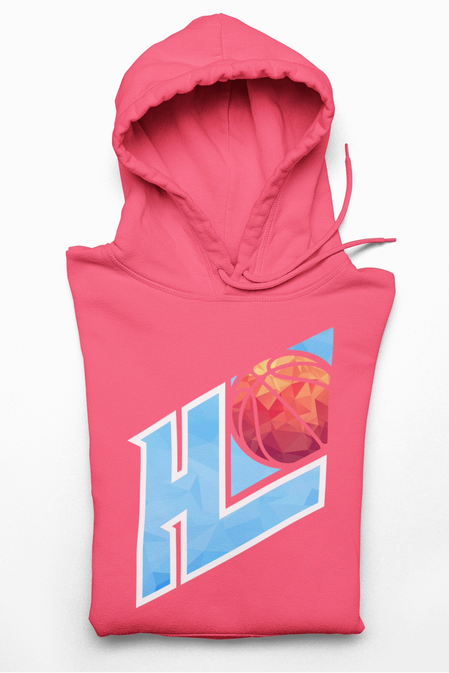 Hoop Hoop League Frozen Logo Pullover Hoodie Pink