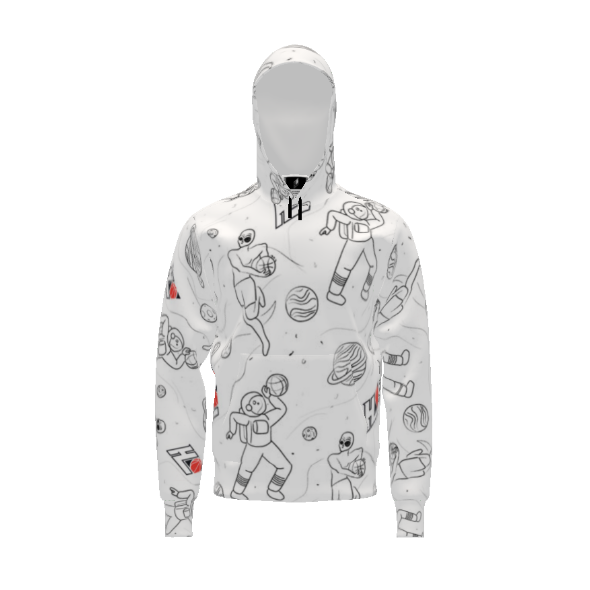 Outer Space Aop Pullover Hoodie | High Quality Hoodie