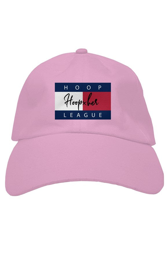 Women&#39;s Hoop x Her Soft Rose Pink Dad Hat | Streetwear