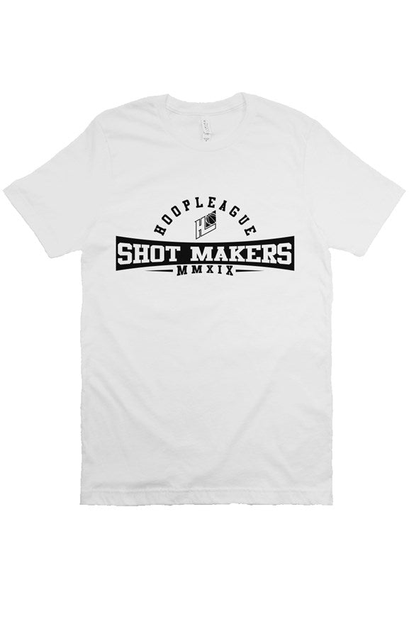 Hoop League Shot Makers White T-Shirt | Classic T-Shirts