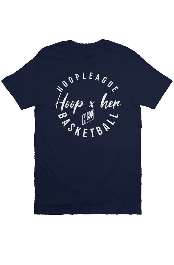 Women's Hoop x Her T-Shirt Navy | Premium T-Shirt