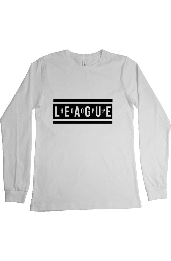Hoop League Long Sleeve T Shirt White | Hoop League T-Shirt
