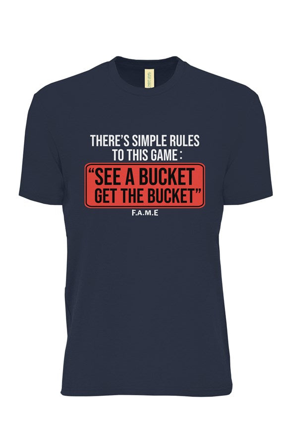 See A Bucket Get The Bucket T Shirt Navy