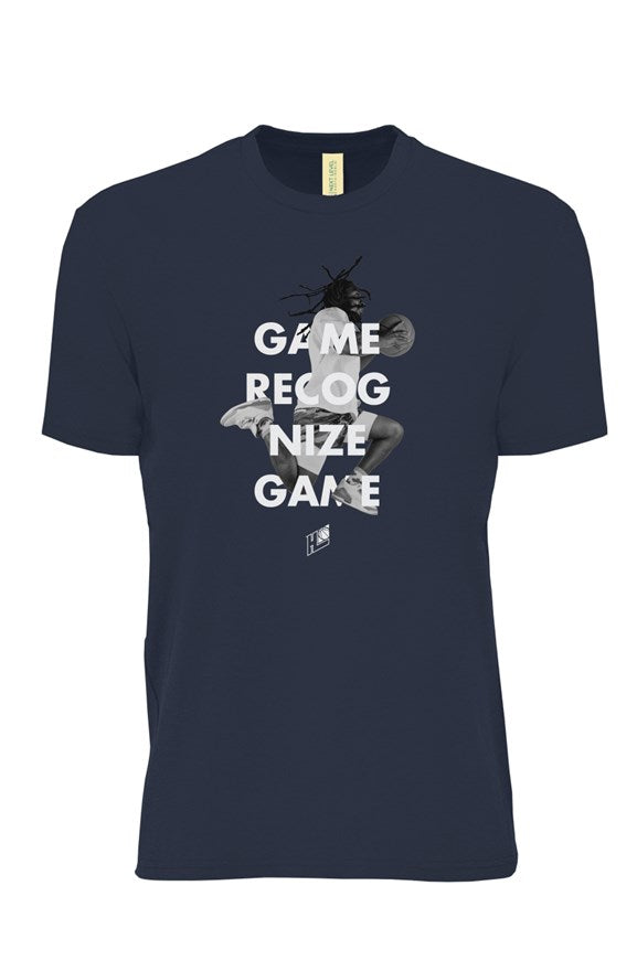Game Recognize Game Eco Performance Tee Navy - Hoop League 