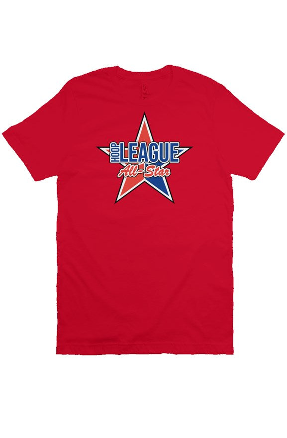 Hoop League All Star Statement T Shirt Red