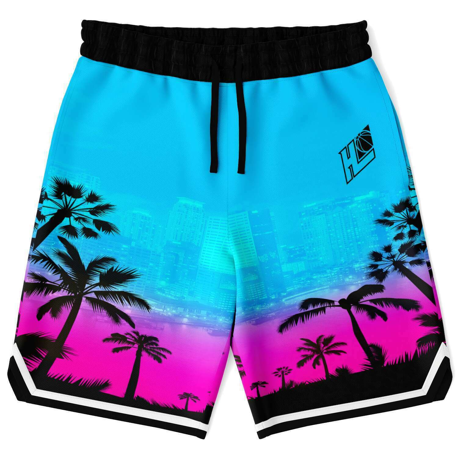 Hoop League Classic Miami Game Shorts | Hoop League Shorts