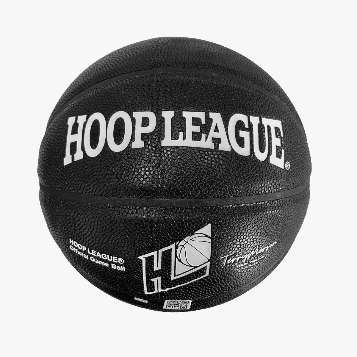 Hoop League Microfiber Leather Indoor Game Basketball Size 29.5 BLACK