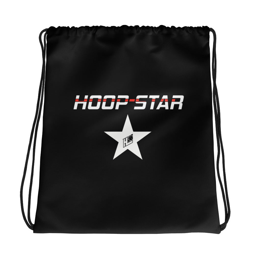 Hoop-Star Drawstring bag Black | High Quality Backpack