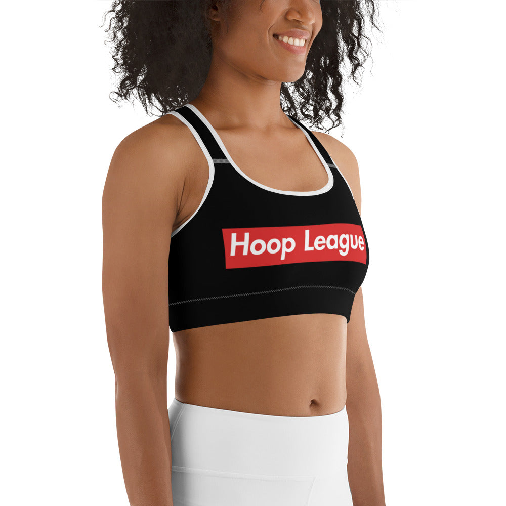 Hoop League Trendy Sports bra Black/White | Women underwear