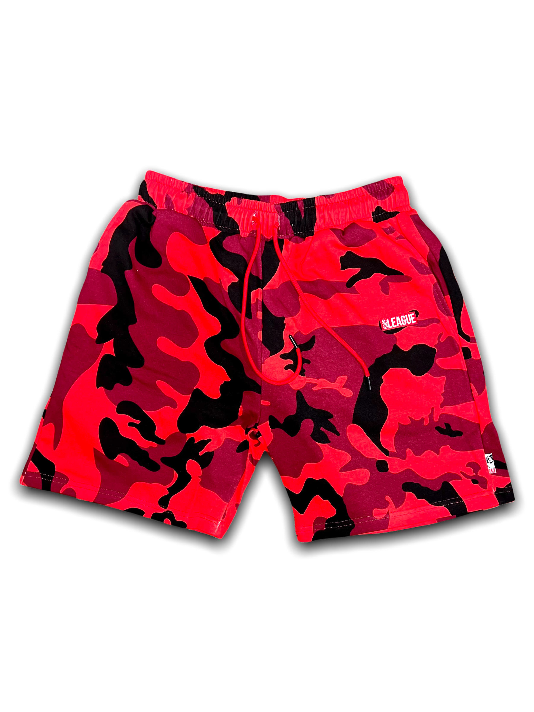 Red Camo Streetwear Game Shorts | Premium Shorts