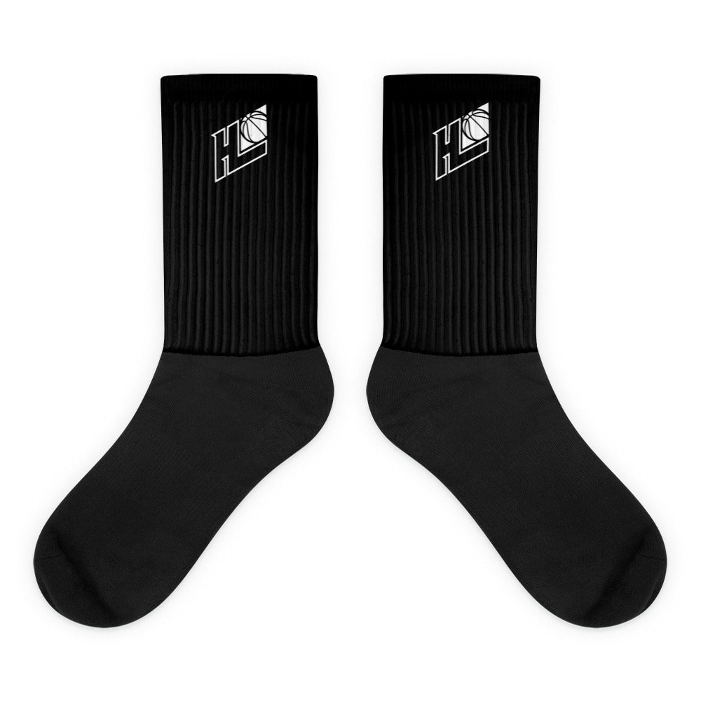 ALL BLACK GAME DAY 1 PAIR SOCKS - Cushioned Bottom Socks
