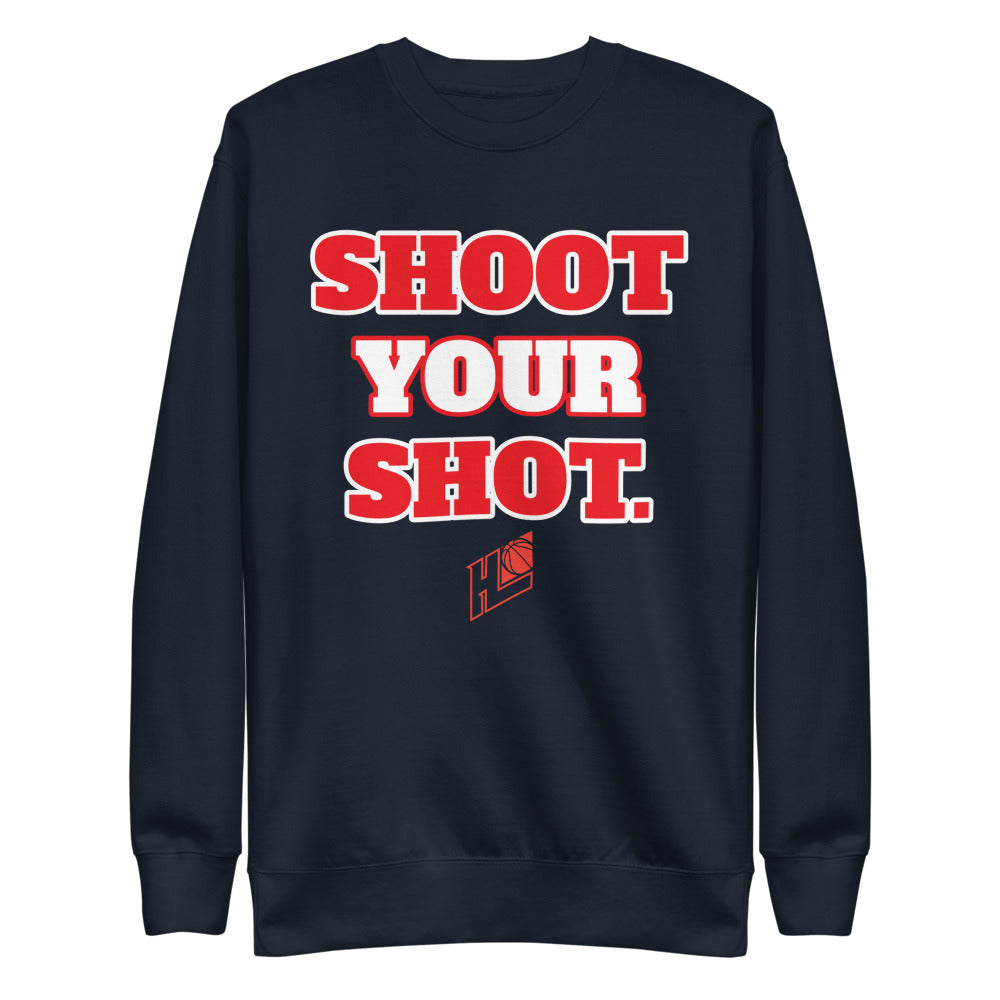 Shoot Your Shot Fleece Pullover Black | Premium Fleece Pullover 