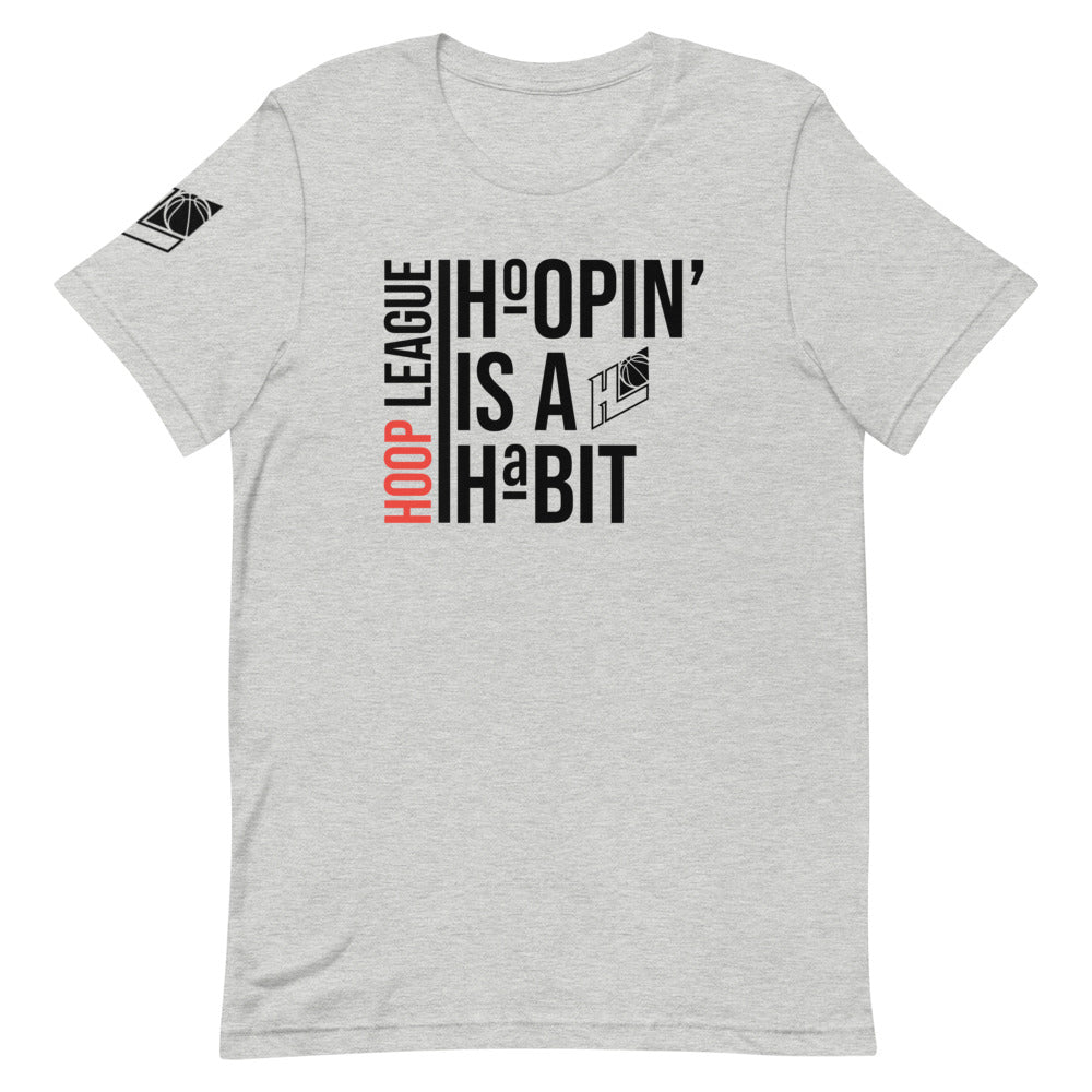 Hoopin’ Is A Habit T-Shirt | Hoop League T-Shirt